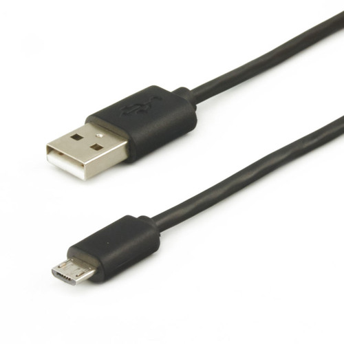 USB A-Male to Micro-B Cable – 6-inch black, USB 2.0 standard” USB A-Male to Micro-B Cable – 6-inch black, USB 2.0 standard”