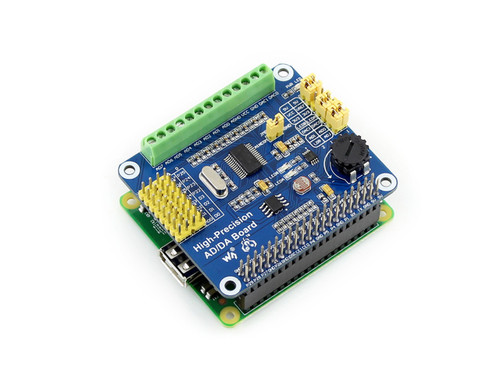 Raspberry Pi High-Precision AD/DA Expansion Board Raspberry Pi High-Precision AD/DA Expansion Board