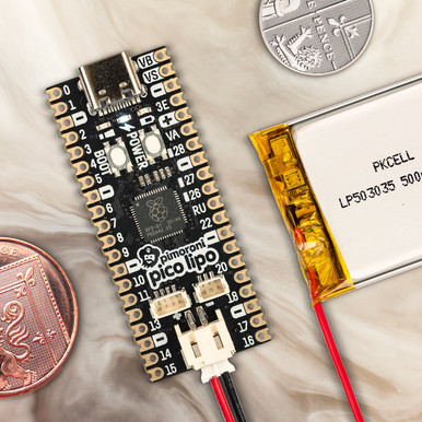 Pimoroni Pico LiPo 16MB版 — RP2040開發板|內建LiPo充電(PIM560)