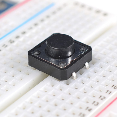 10 X 6x6x9.5mm Momentary Tactile Push Button Switch – PCB Mount, SPST, 50mA