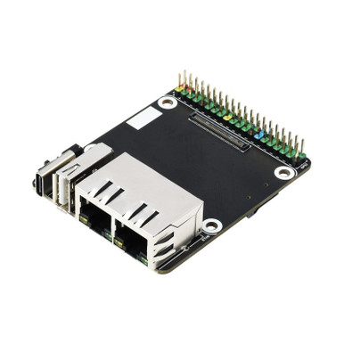 Waveshare Mini Dual Gigabit Ethernet Base Board for Raspberry Pi