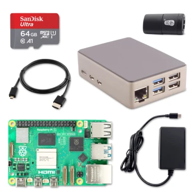 Raspberry Pi 5 Aluminum Starter Kit - 8GB | PiShop US