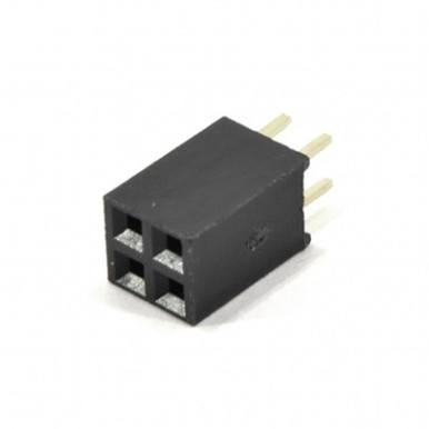 2X2 Pin, 2.54mm Double Row Female Straight Header - PiShop.us