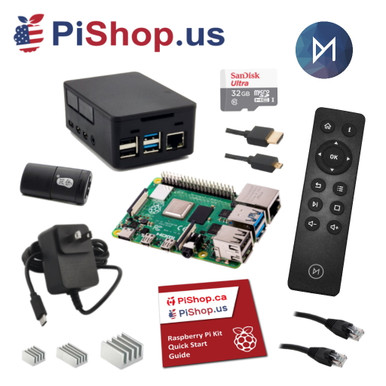 Raspberry Pi 4B - Media Center Kit - 2GB - PiShop.us