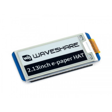 Waveshare 2.13吋電子紙 E-Ink 顯示 HAT(250×122, SPI)