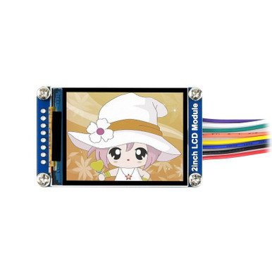 2吋 IPS LCD 顯示模組 — 240×320 解析度 SPI 介面 262K 色(Waveshare)