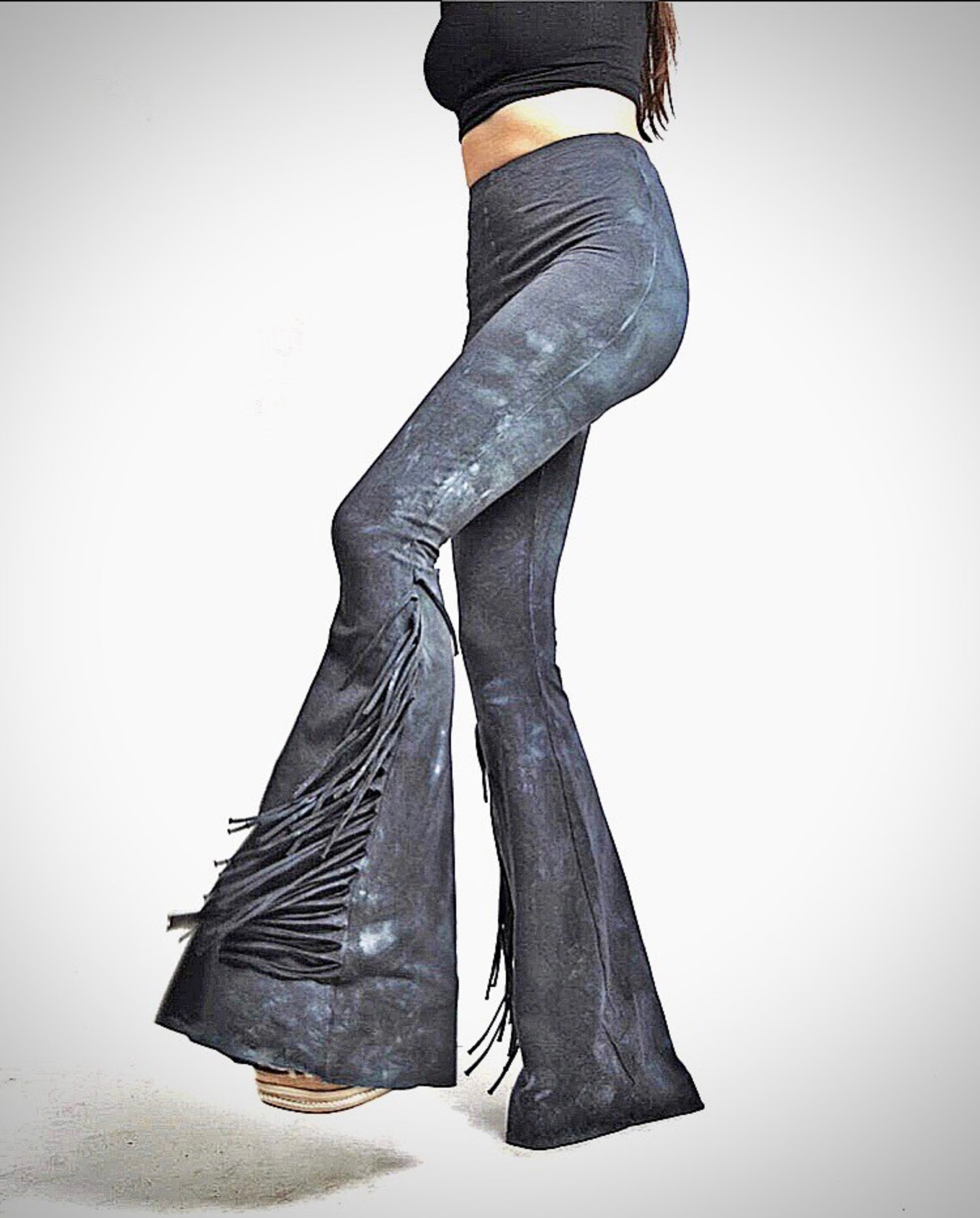 Fringe Bell Bottoms - Tie Dyed Bell Bottoms - Music Festival ...