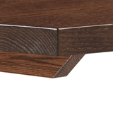 Solid Ash Table Top - Dark Stain Finish - 25mm Solid Ash Table Top - Dark Stain Finish - 25mm