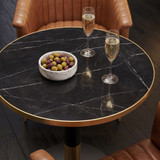 Omega Laminate Table Top - Black Marble