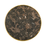 Parisian - Dark Marble - Gold metal rim