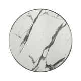 Parisian - White Marble - Chrome metal rim Parisian - White Marble - Chrome metal rim