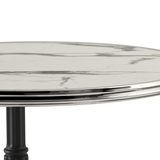 Parisian - White Marble - Chrome metal rim Parisian - White Marble - Chrome metal rim