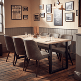 Rustic Solid Oak Table Top - Extra White