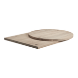 Rustic Solid Oak Table Top - Extra White Rustic Solid Oak Table Top - Extra White