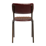 Tavo Stacking Side Chair - Ribbed Upholstered Seat Pad