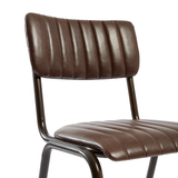 Tavo Stacking Side Chair - Ribbed Upholstered Seat Pad