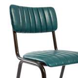Tavo Stacking Side Chair - Ribbed Upholstered Seat Pad