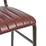 Tavo Stacking Bar Stool - Ribbed Upholstered Seat Pad