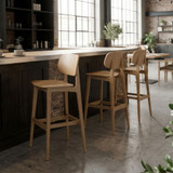 Marcelo Bar Stool - Natural Oak