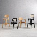 Marcelo Bar Stool - Natural Oak