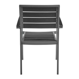 Durawood Arm Chair - Black - Frame Grey 7012