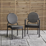 Molby Stacking Side Chair - Black Weave