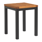 Alaska Robinia Low Stool Frame - Black - 35 x 35 x 45cm