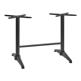 Alby Double Alu Dining Height Table Base - Black