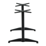 Alby Double Alu Dining Height Table Base - Black