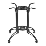 Orleans - 4 Leg Table Base - Black Aluminium - Large Dining - With Parasol Support