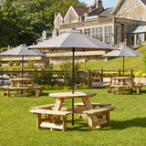 Beacon 8 Seater Round Picnic Table - 1800mm Dia