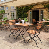 Package Deal 18 - Qty 2 Georgia Sidechairs/Georgia Table Sq
