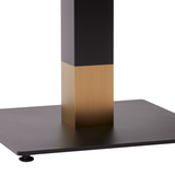 Moderno Base - Black/Gold Small Square - Coffee