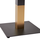 Moderno Base - Black/Gold Small Square - Dining