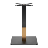 Moderno Base - Black/Gold Large Square - Dining