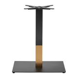 Moderno Base - Black/Gold Small Rect - Dining