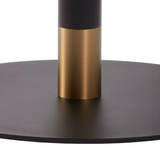 Moderno Base - Black/Gold Large Round - Coffee