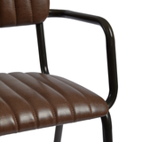 Tavo Stacking Arm Chair - Ribbed Upholstered Seat Pad