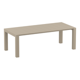 Vegas 100x180/220cm Extendible Table Medium - Taupe