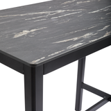 Extrema Black Marble 'Textured' - Black Poseur Table