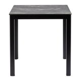 Extrema Black Marble 'Textured' - Black Dining Table