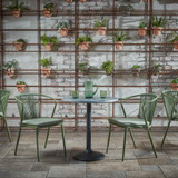 Evo Table Base - Black Small Round Dining Trumpet Style