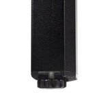 Troy Rectangle Black Mid Height Table Base