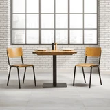 Tavo Stacking Side Chair - Wooden Seat Pad