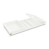 Flow Dining Table - White Aluminium - White HPL Top - 230x80cm Flow Dining Table - White Aluminium - White HPL Top - 230x80cm