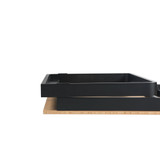 Flow Dining Table - Black Aluminium - Oak HPL Top - 230x80cm Flow Dining Table - Black Aluminium - Oak HPL Top - 230x80cm