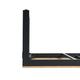 Flow Dining Table - Black Aluminium - Oak HPL Top - 230x80cm Flow Dining Table - Black Aluminium - Oak HPL Top - 230x80cm