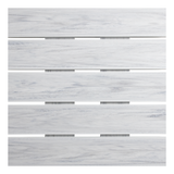 EKO Rectangular Mid Height Troy Table - Whitewash