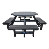 Malvern Fully Recycled Picnic Bench - 8 Seater Round Malvern Fully Recycled Picnic Bench - 8 Seater Round