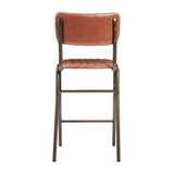 Tavo Stacking Mid Height Bar Stool - Ribbed Upholstered Seat Pad